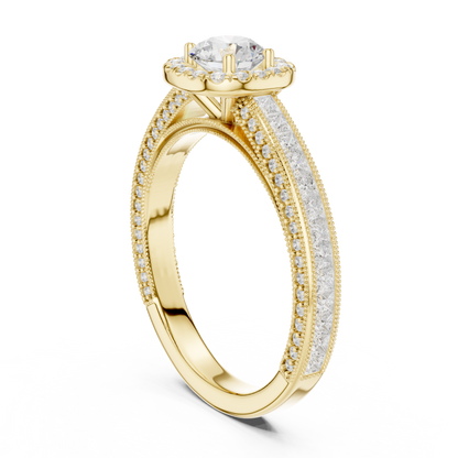 Round Solitaire Lab Grown Diamond Ring