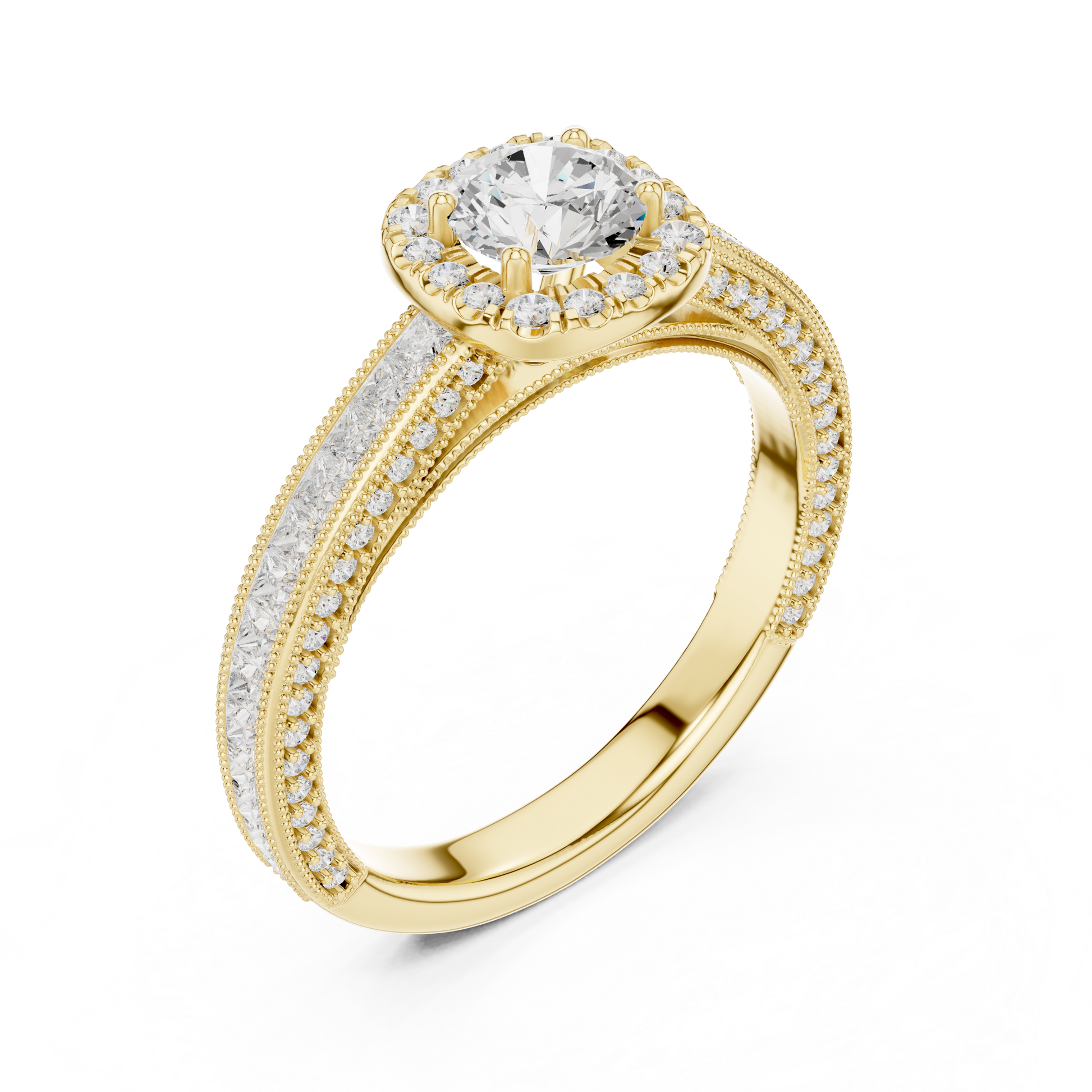 Round Solitaire Lab Grown Diamond Ring