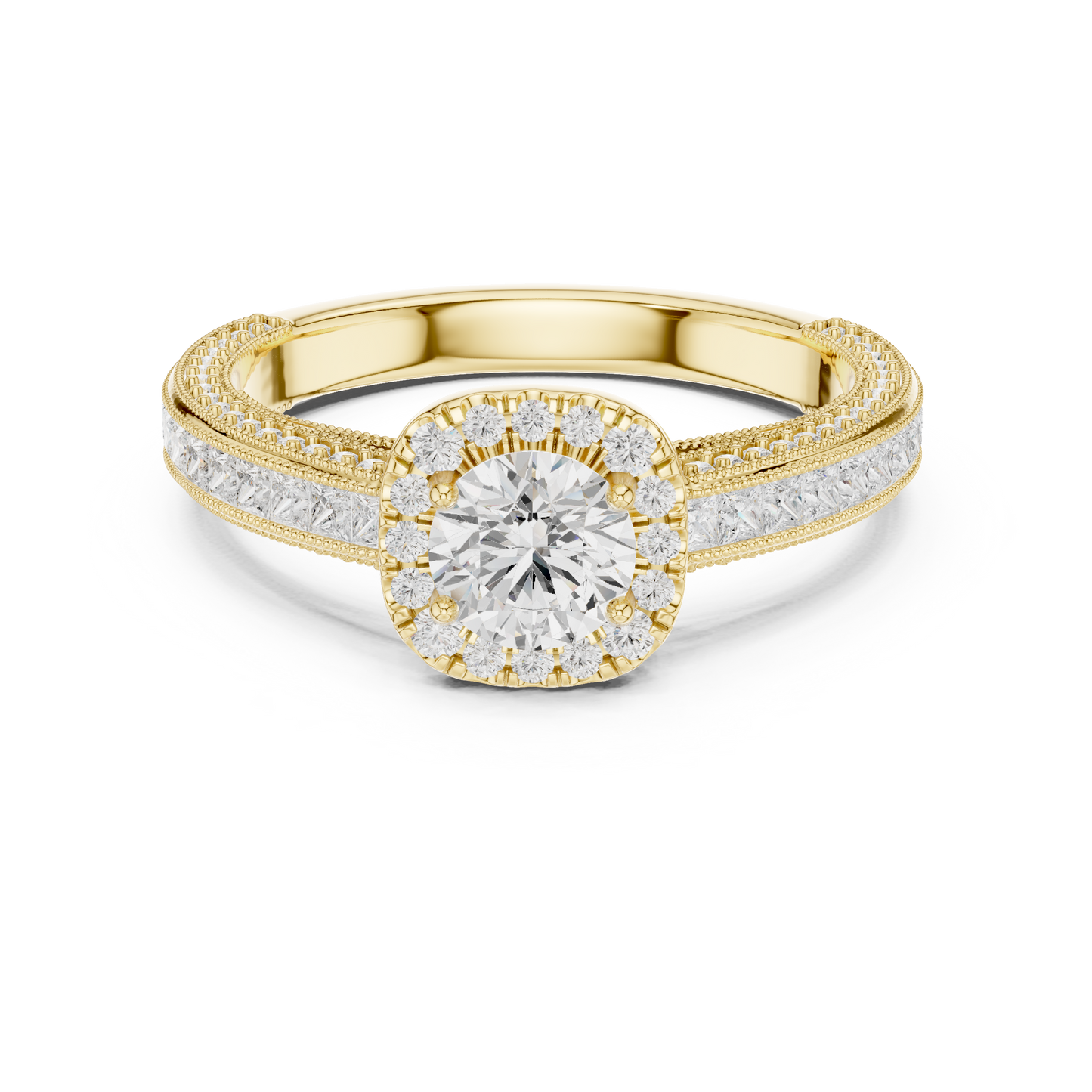 Round Solitaire Lab Grown Diamond Ring