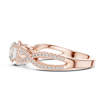 Mixed Shape Lab Grown Diamond Three Stone Ring