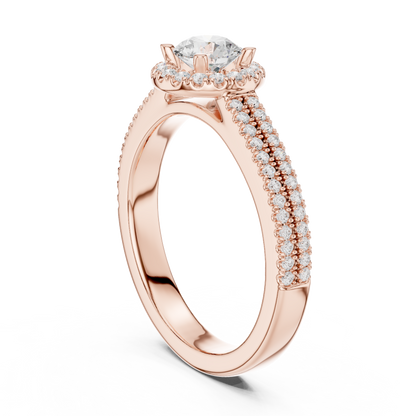Pear Three Stone Lab Grown Diamond Ring