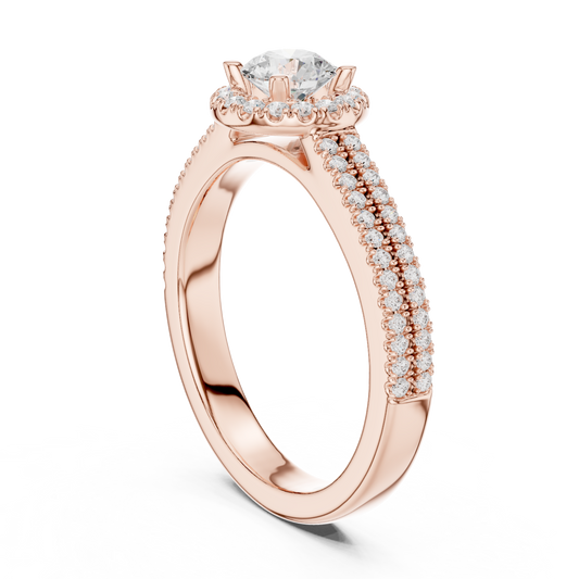 Pear Three Stone Lab Grown Diamond Ring