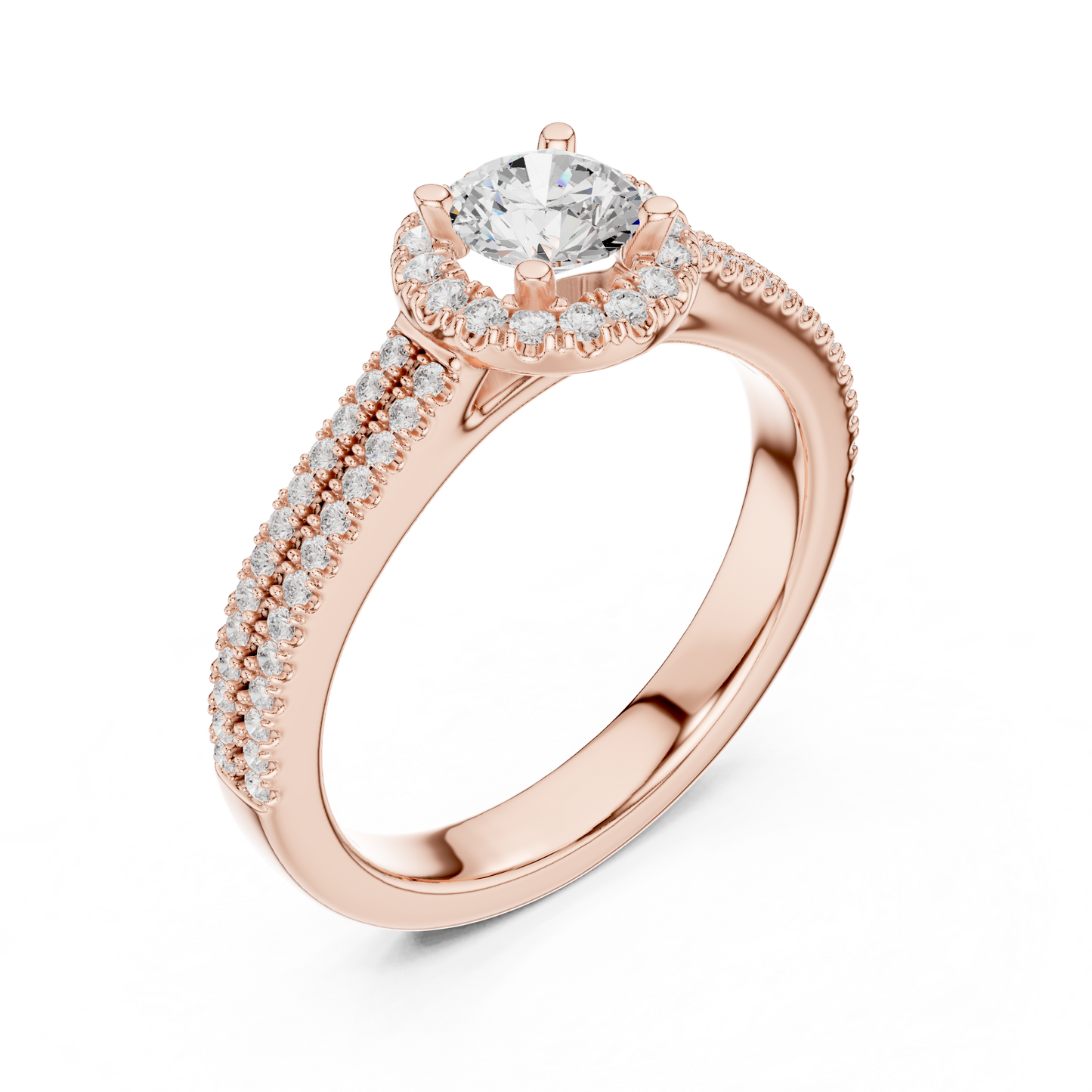 Pear Three Stone Lab Grown Diamond Ring