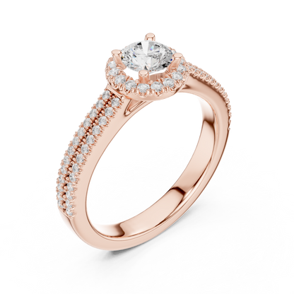 Pear Three Stone Lab Grown Diamond Ring