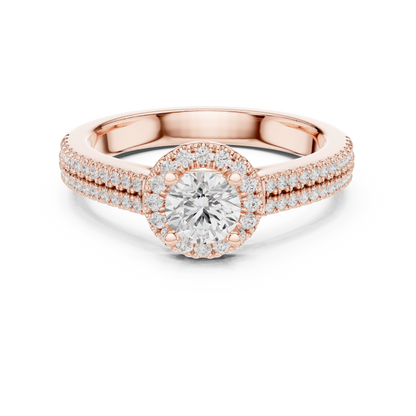 Pear Three Stone Lab Grown Diamond Ring