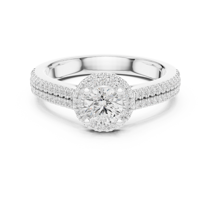 Pear Three Stone Lab Grown Diamond Ring