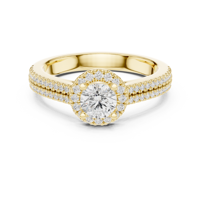 Pear Three Stone Lab Grown Diamond Ring