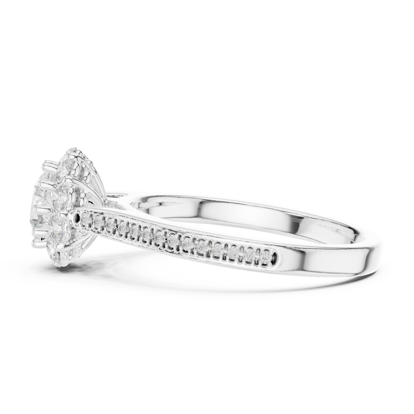 Mixed Shape Lab Grown Diamond Three Stone Ring