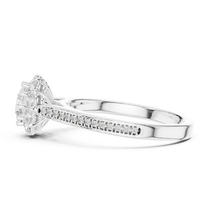 Mixed Shape Lab Grown Diamond Three Stone Ring