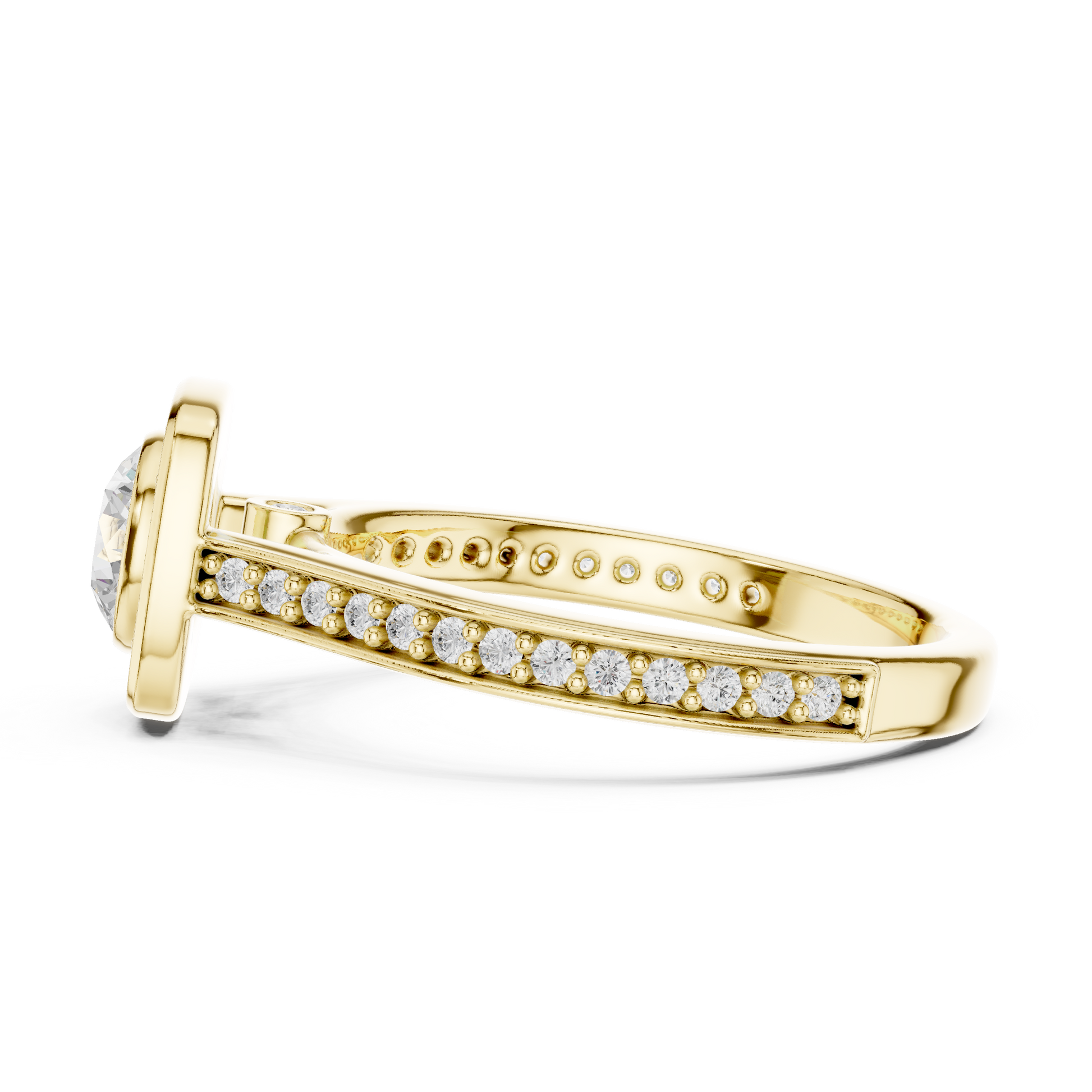 Mixed Shape Lab Grown Diamond Three Stone Ring
