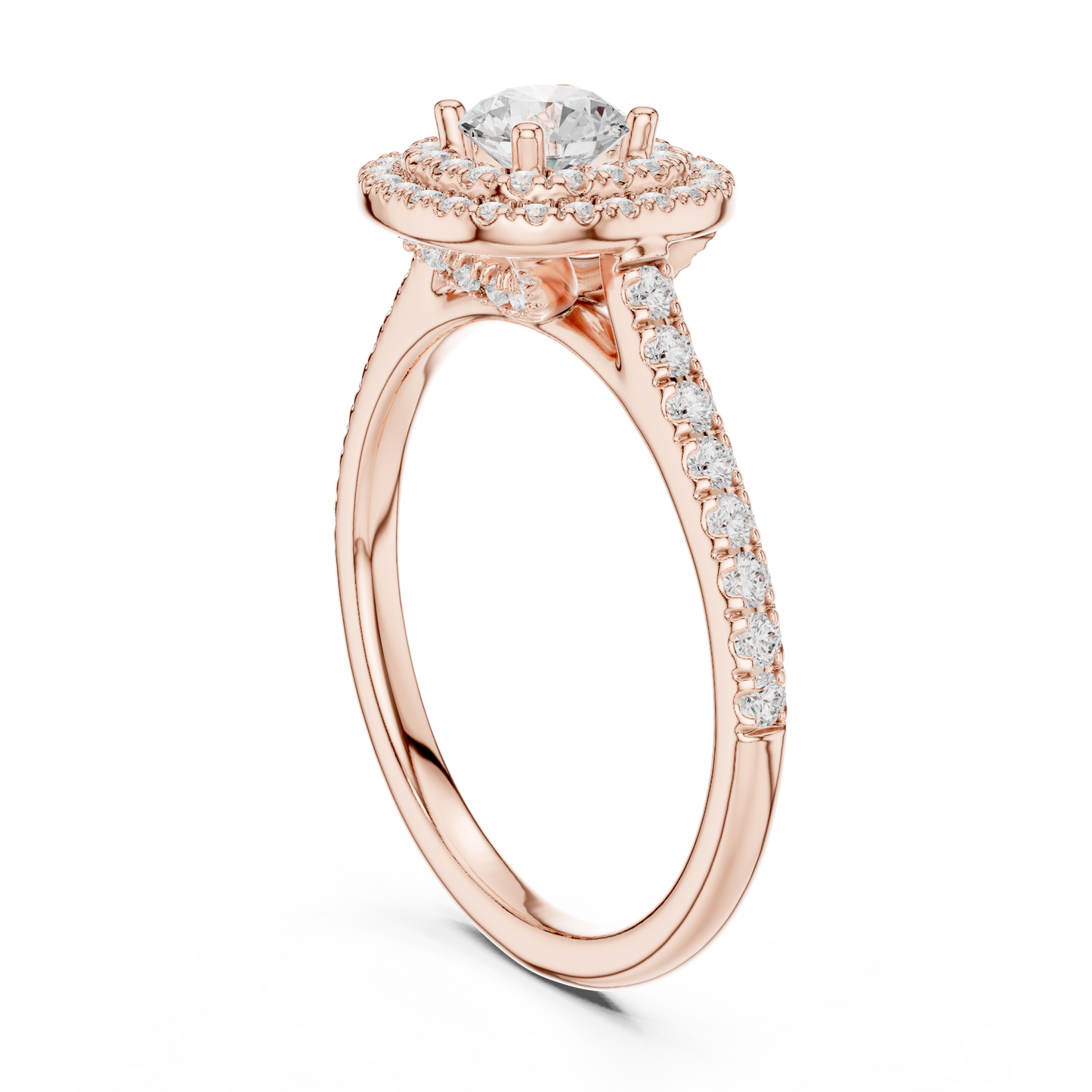 Mixed Shape Lab Grown Diamond Halo Ring