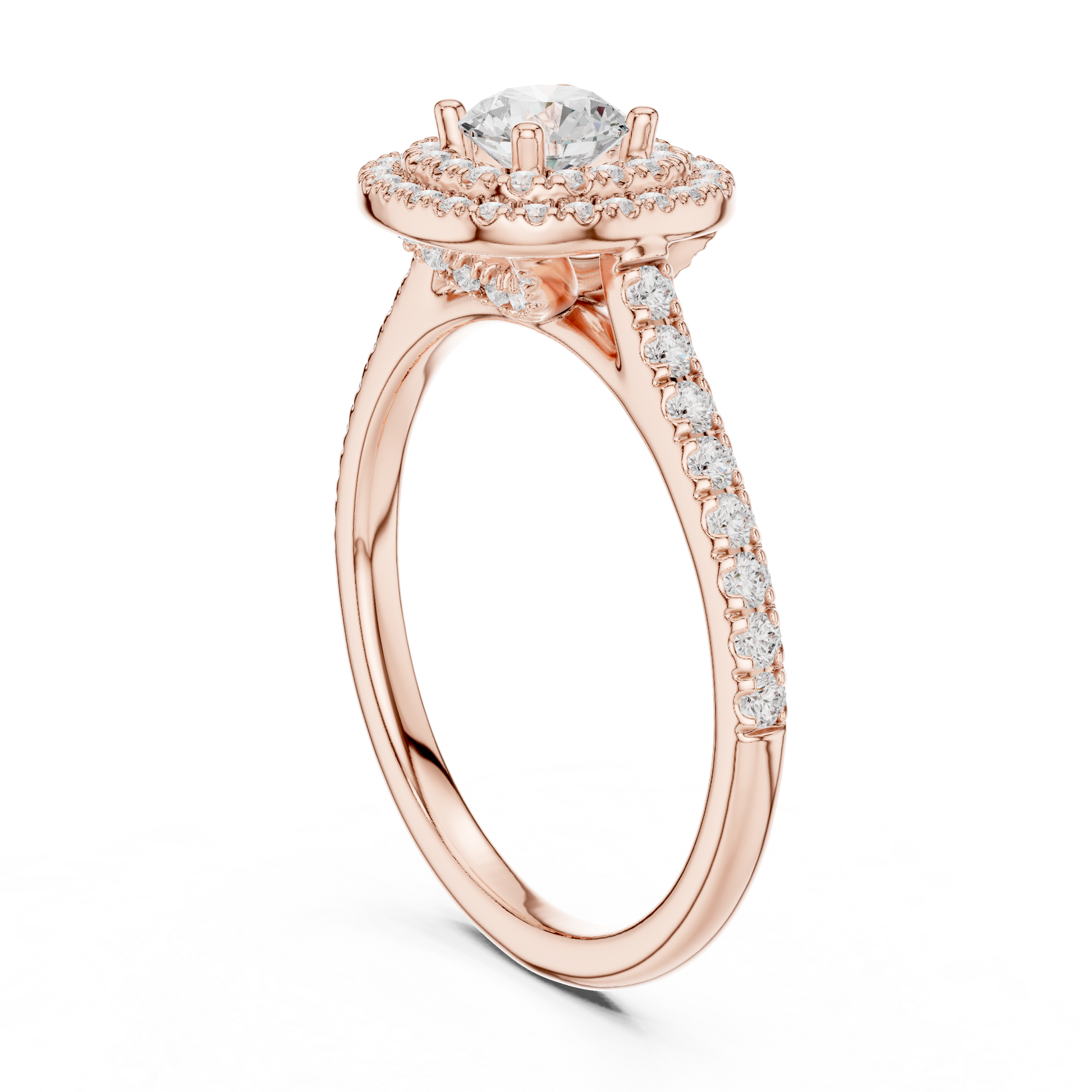 Mixed Shape Lab Grown Diamond Halo Ring