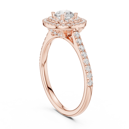 Mixed Shape Lab Grown Diamond Halo Ring
