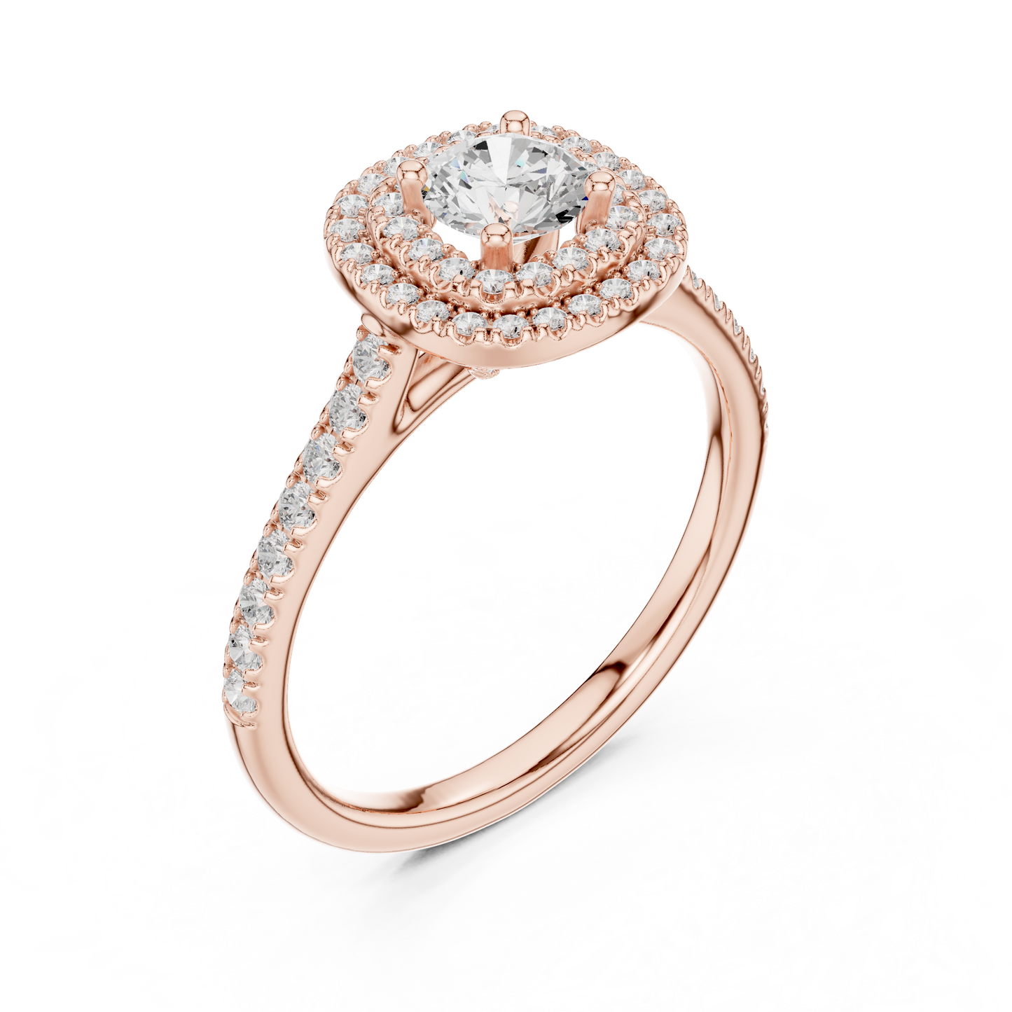 Mixed Shape Lab Grown Diamond Halo Ring
