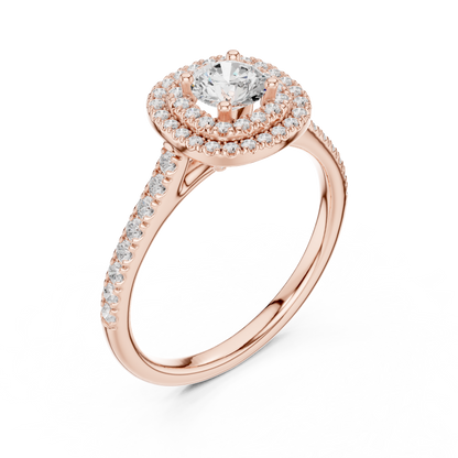 Mixed Shape Lab Grown Diamond Halo Ring