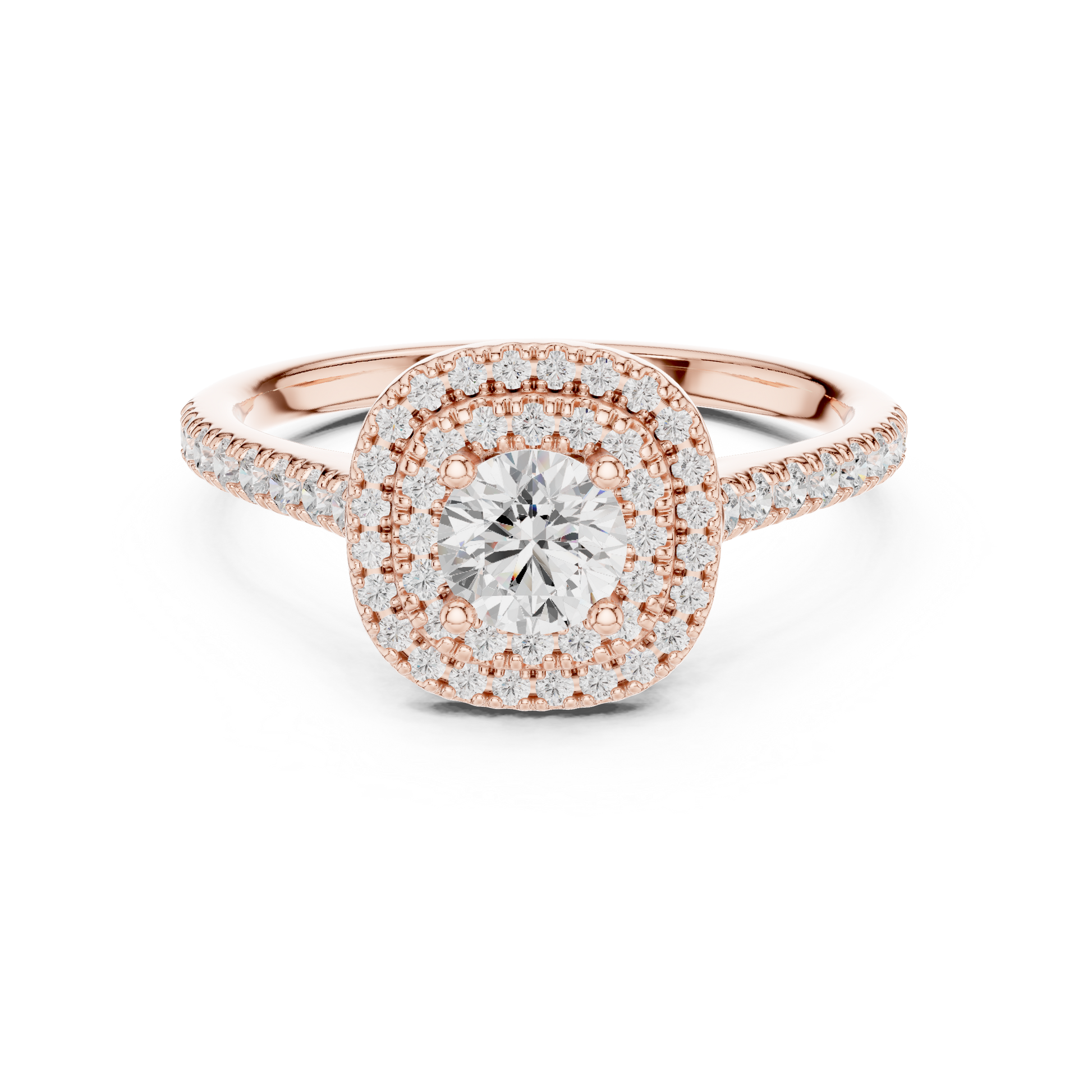 Mixed Shape Lab Grown Diamond Halo Ring