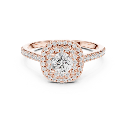 Mixed Shape Lab Grown Diamond Halo Ring
