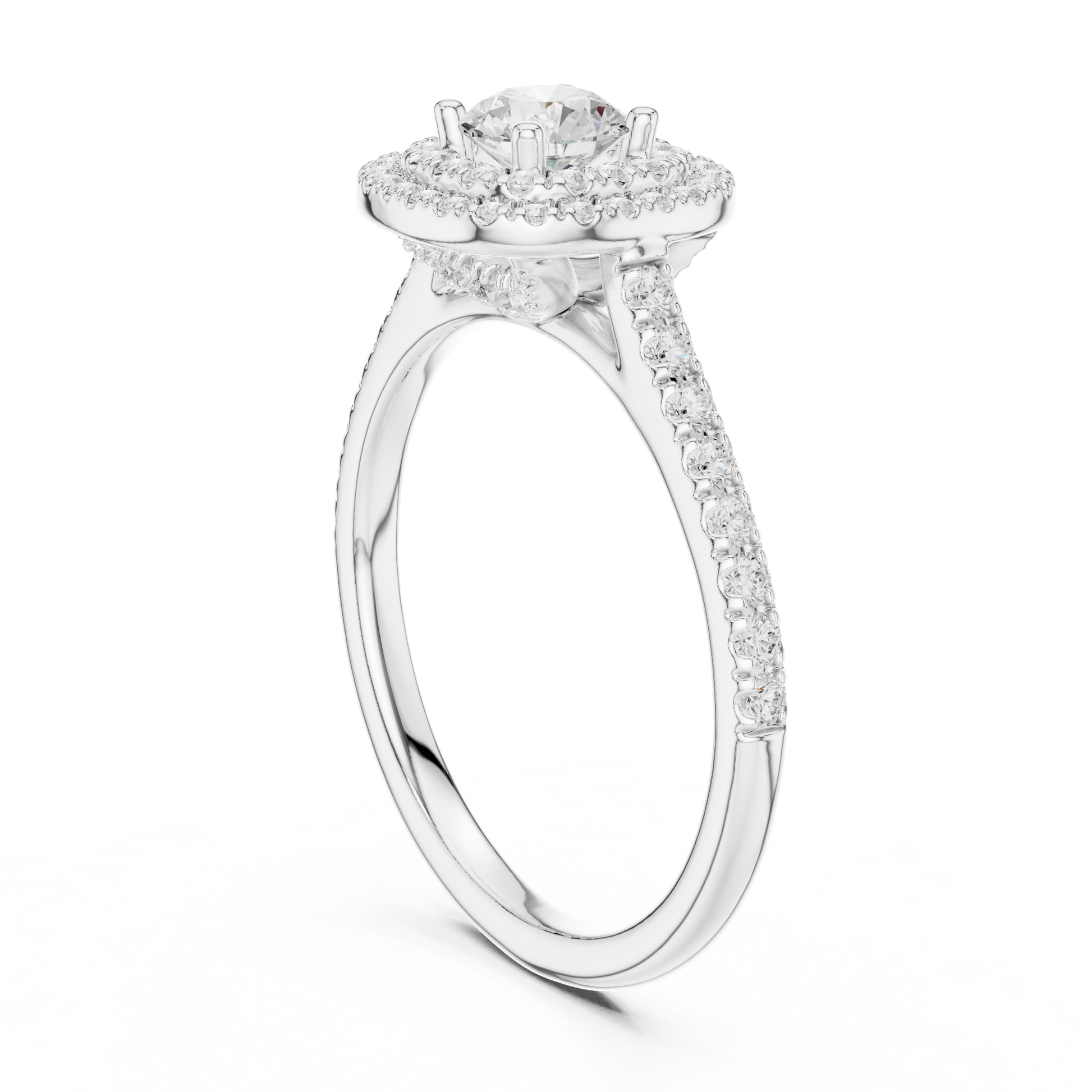 Mixed Shape Lab Grown Diamond Halo Ring