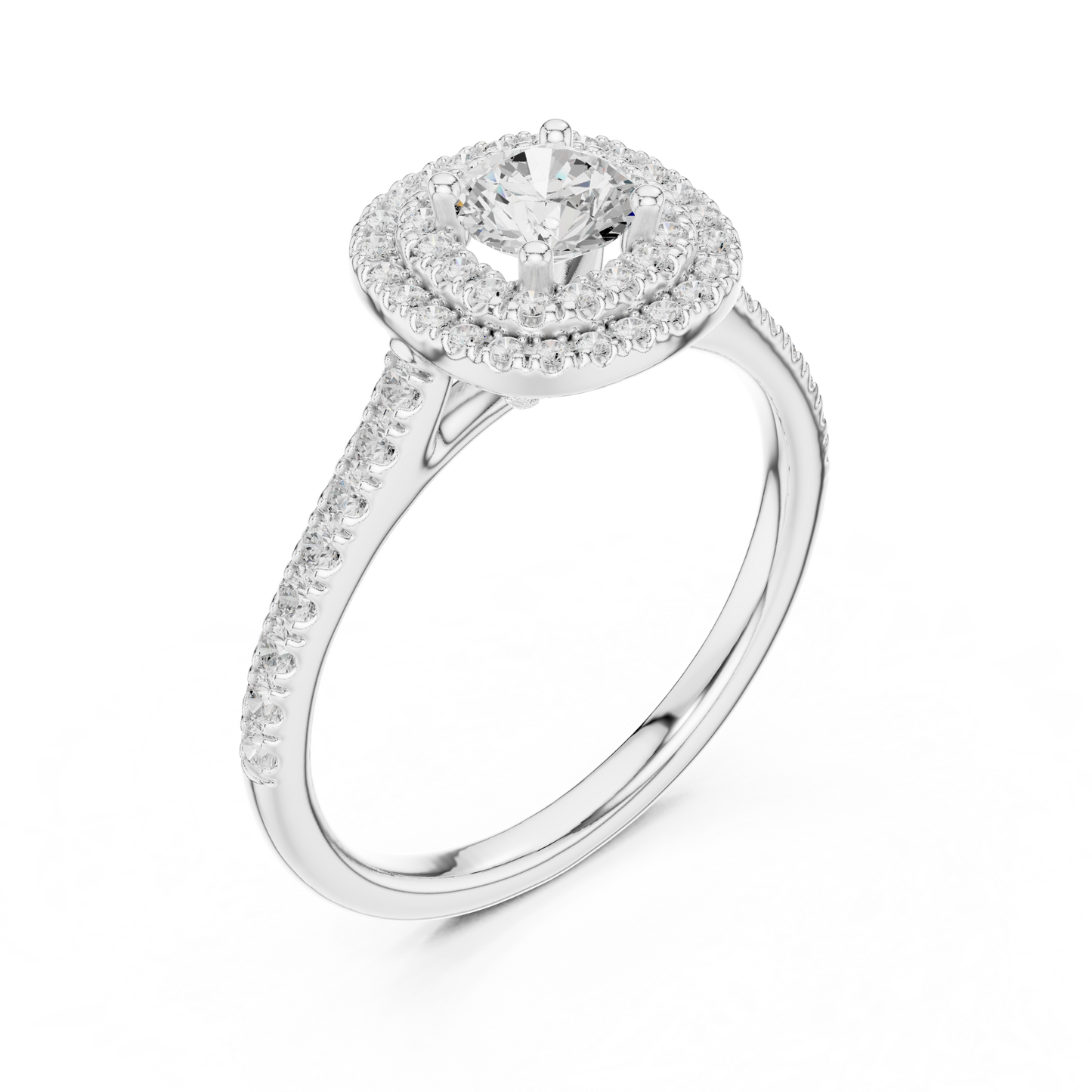 Mixed Shape Lab Grown Diamond Halo Ring
