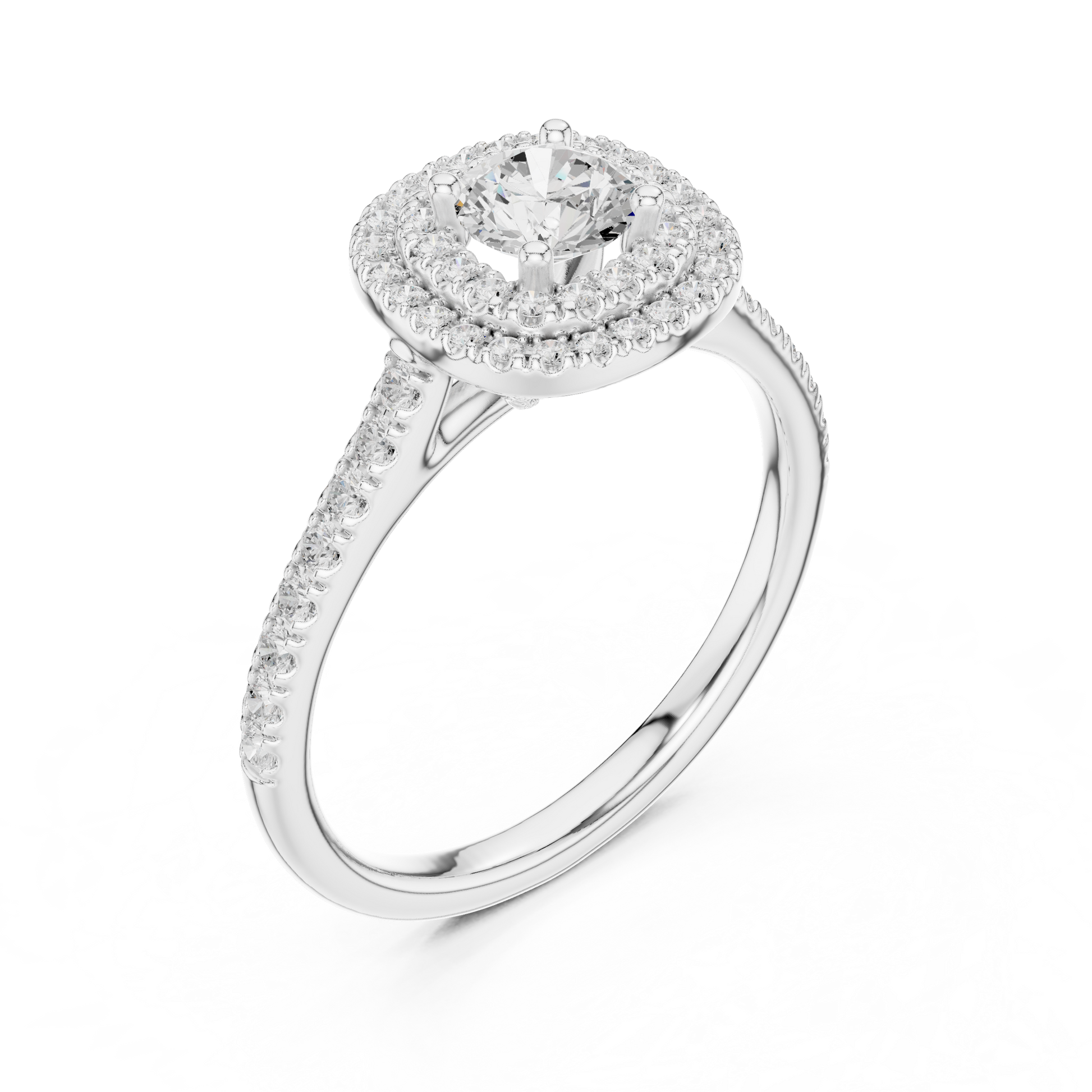 Mixed Shape Lab Grown Diamond Halo Ring