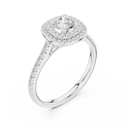 Mixed Shape Lab Grown Diamond Halo Ring