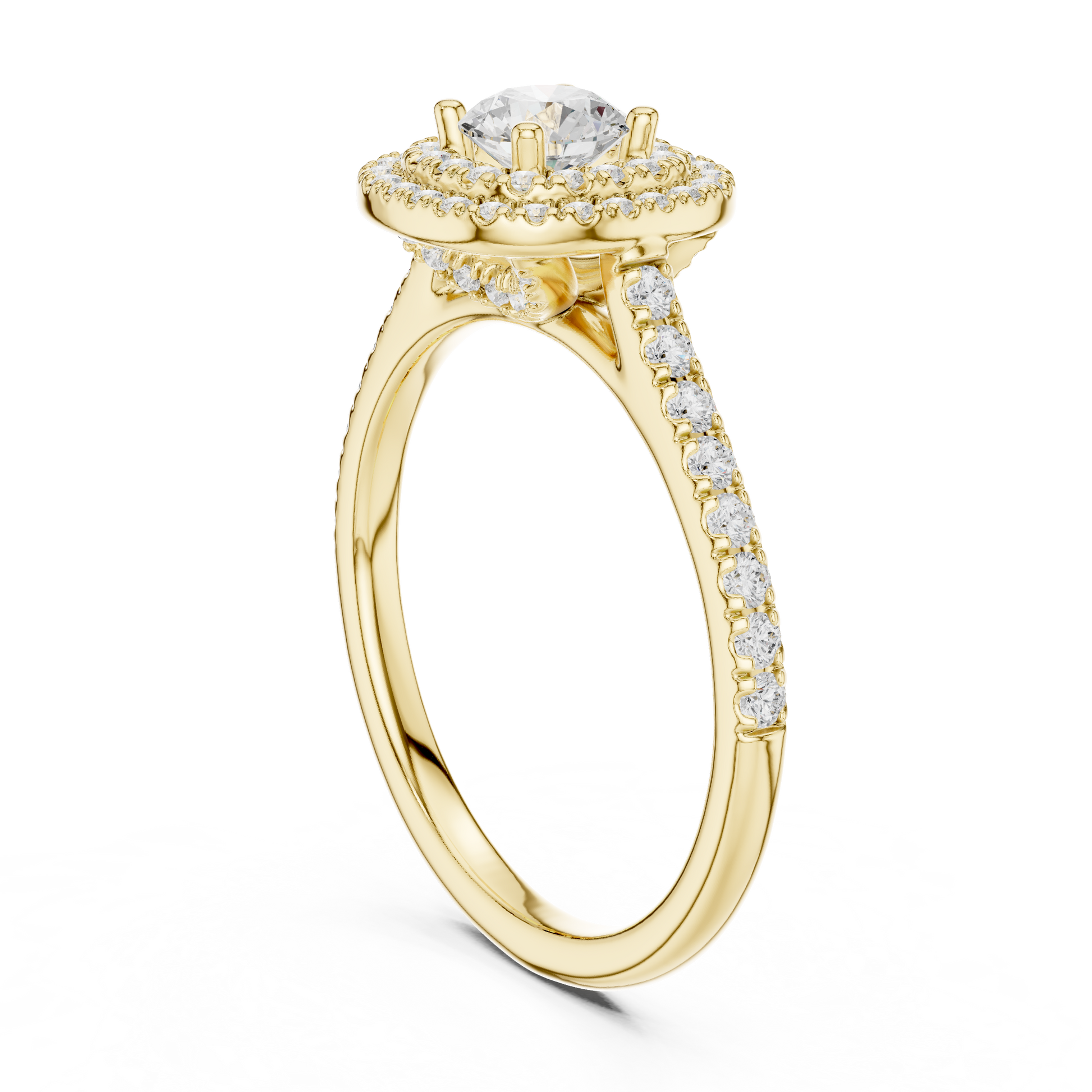 Mixed Shape Lab Grown Diamond Halo Ring