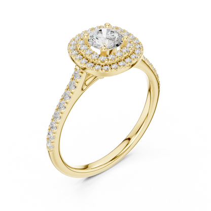 Mixed Shape Lab Grown Diamond Halo Ring