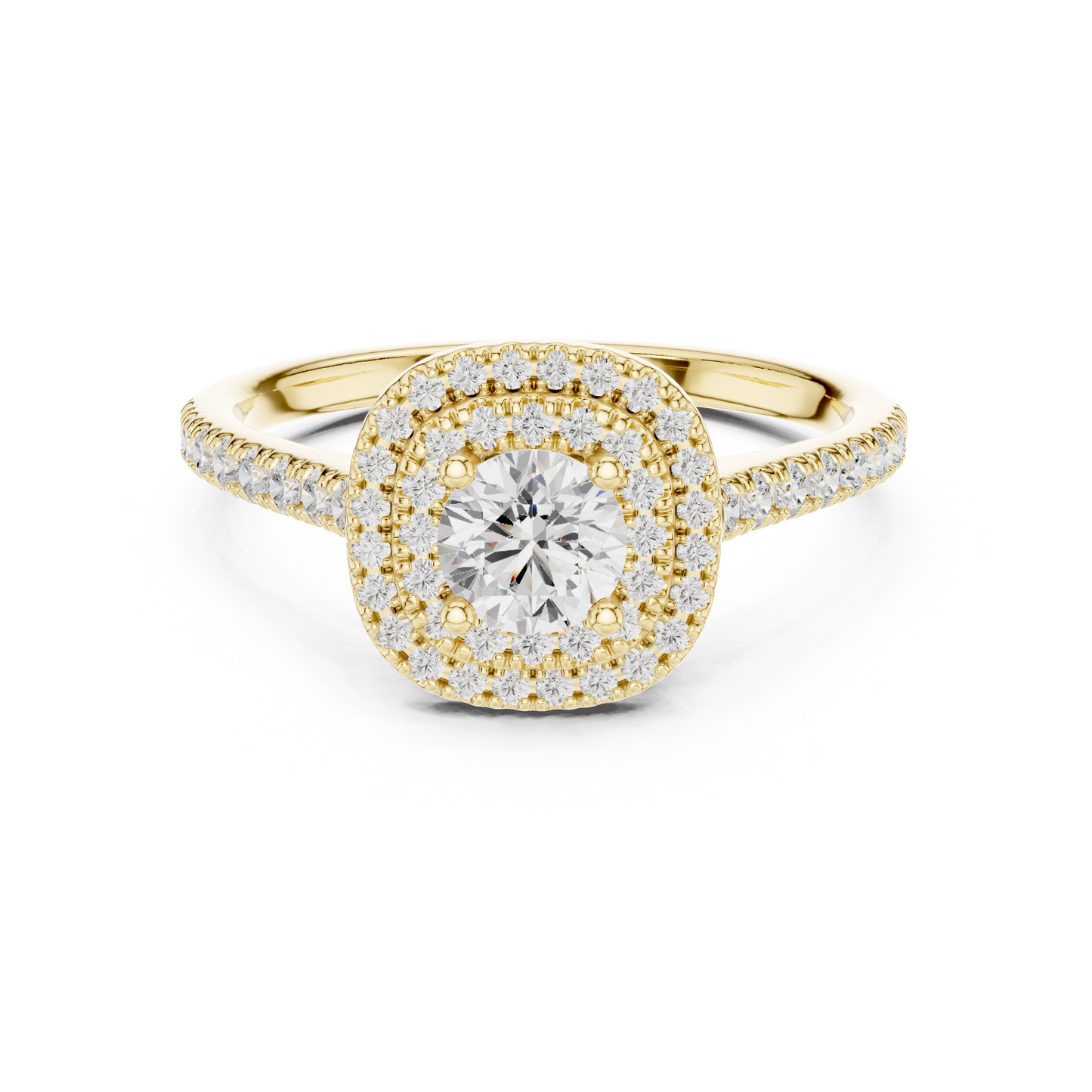 Mixed Shape Lab Grown Diamond Halo Ring