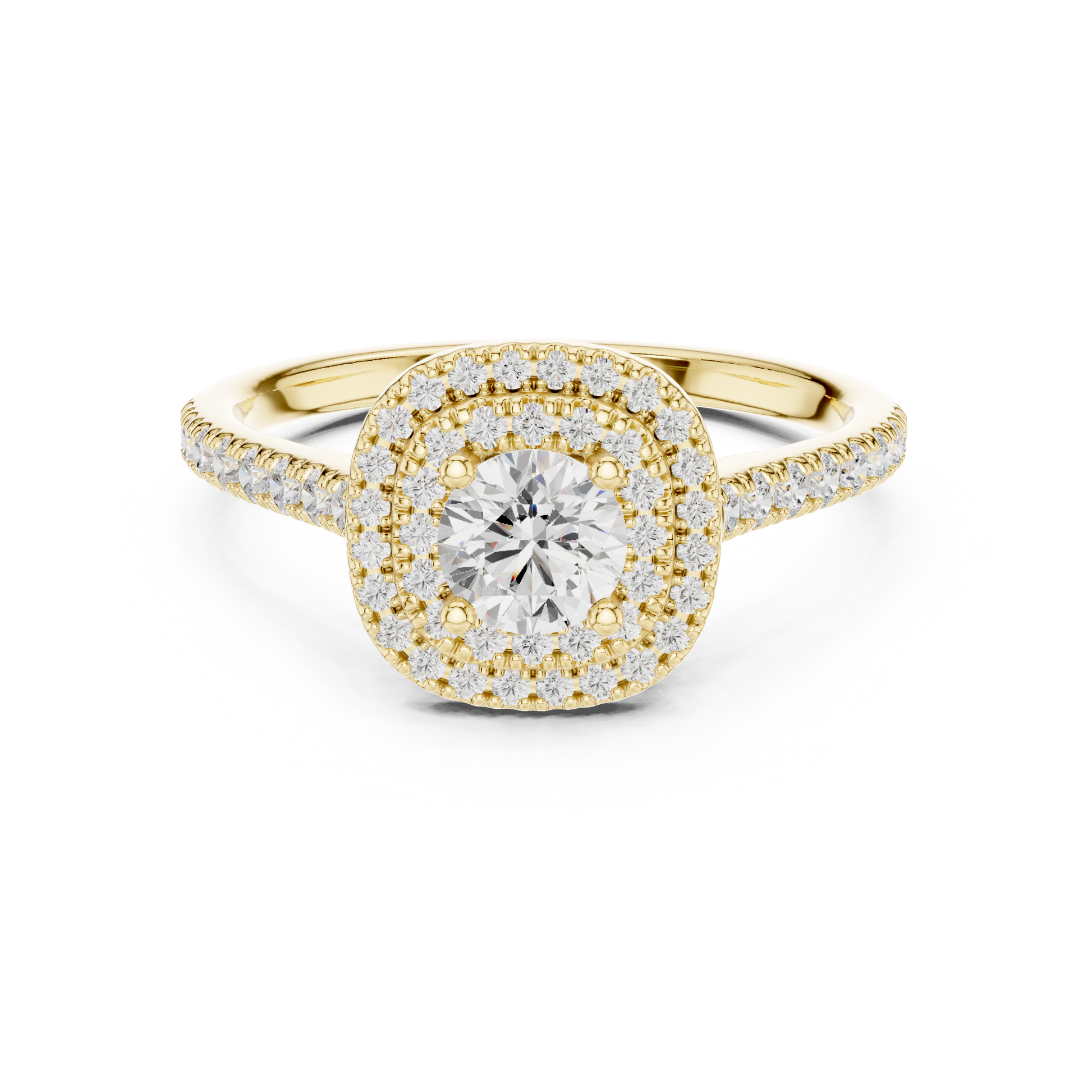 Mixed Shape Lab Grown Diamond Halo Ring