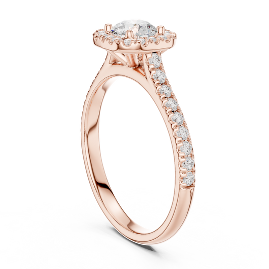 Mixed Shape Lab Grown Diamond Halo Ring