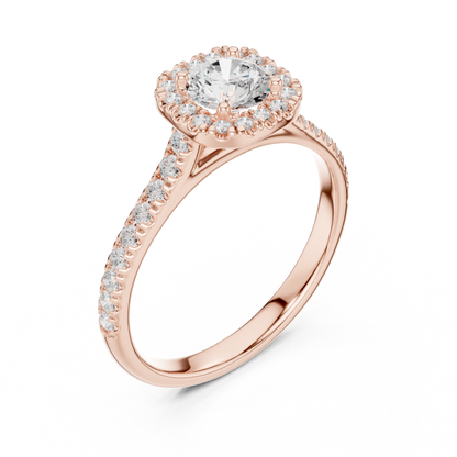 Mixed Shape Lab Grown Diamond Halo Ring
