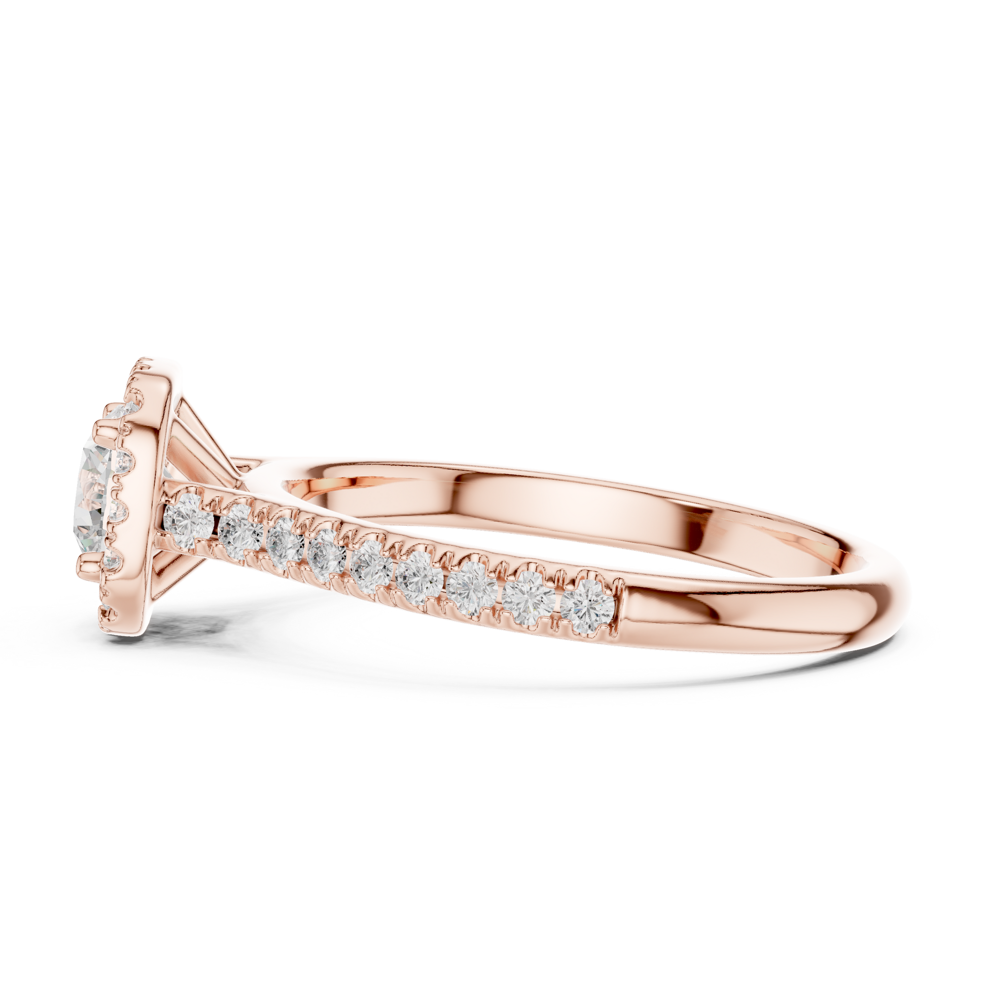 Mixed Shape Lab Grown Diamond Halo Ring