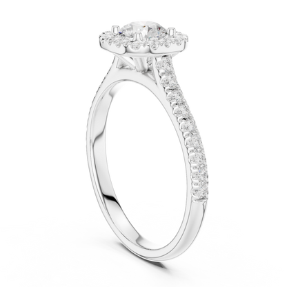 Mixed Shape Lab Grown Diamond Halo Ring