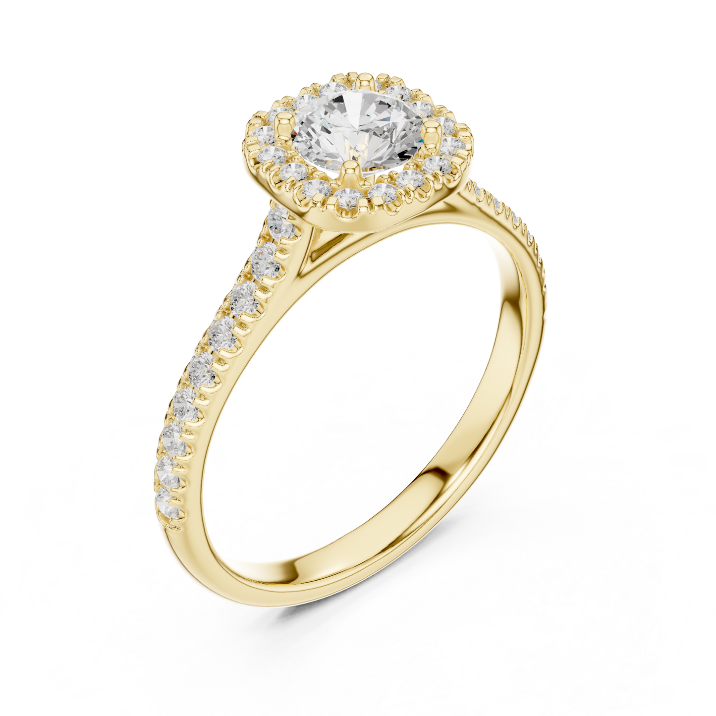 Mixed Shape Lab Grown Diamond Halo Ring