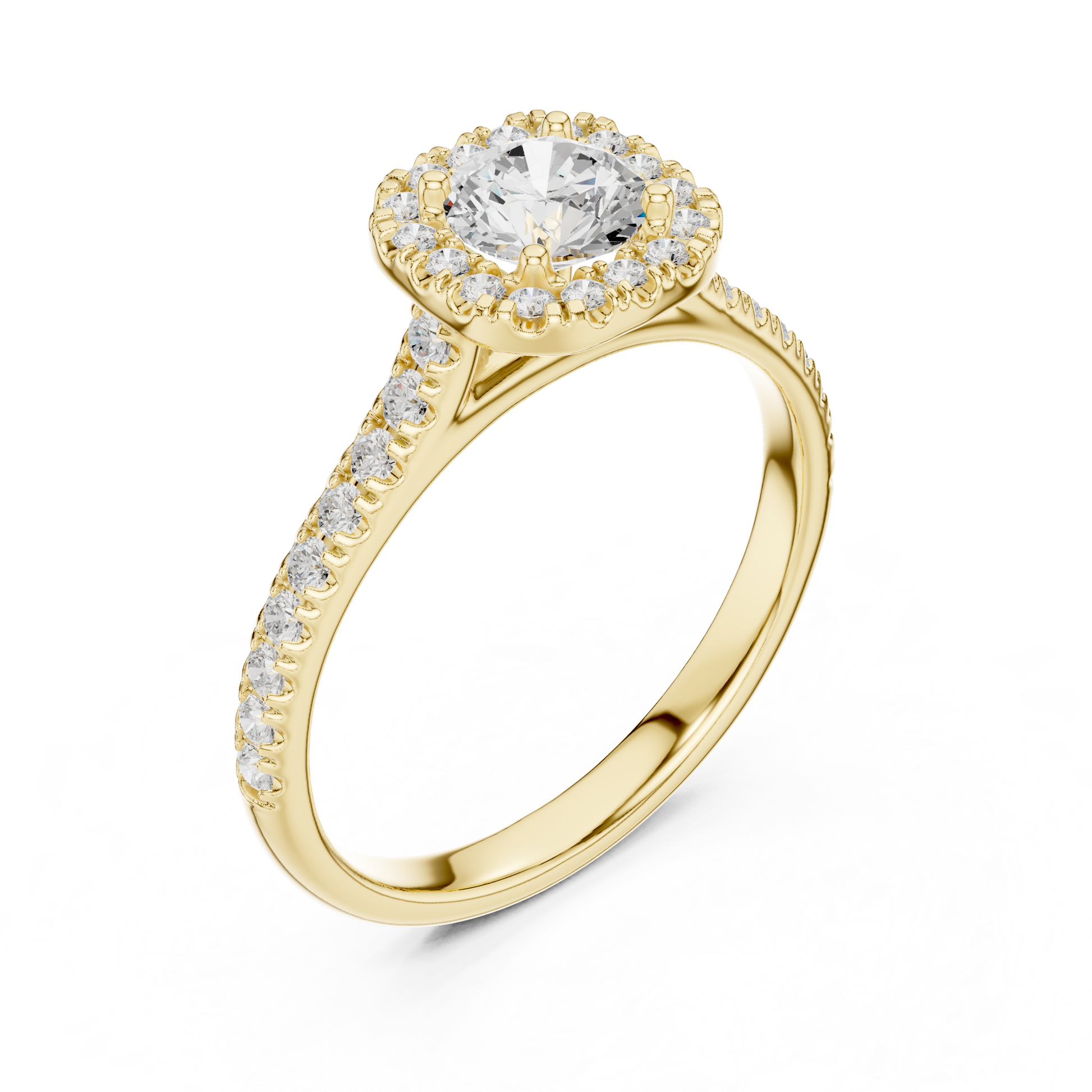 Mixed Shape Lab Grown Diamond Halo Ring