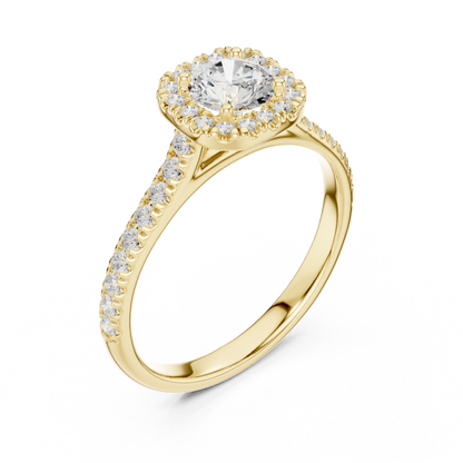 Mixed Shape Lab Grown Diamond Halo Ring