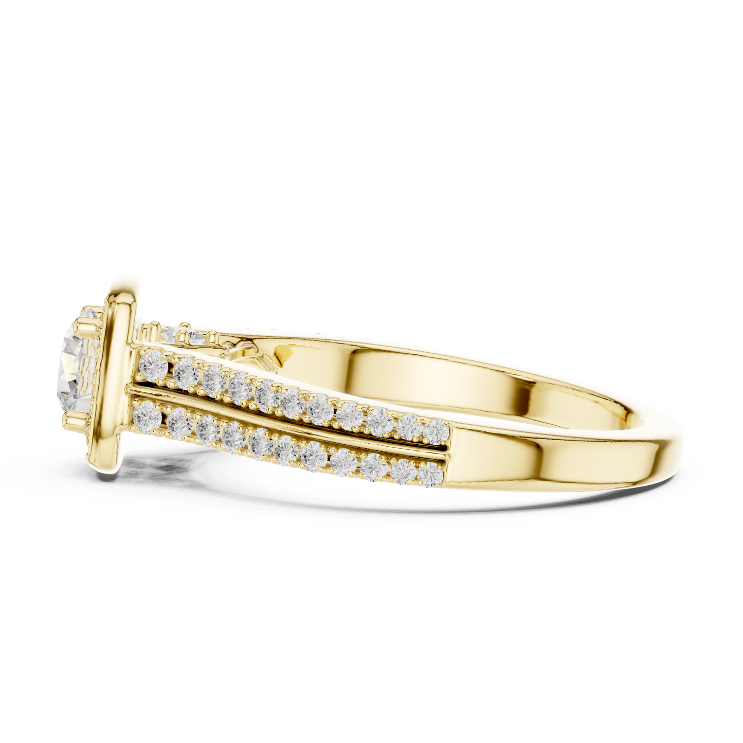 Mixed Shape Lab Grown Diamond Halo Ring
