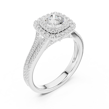 Round Solitaire Lab Grown Diamond Ring