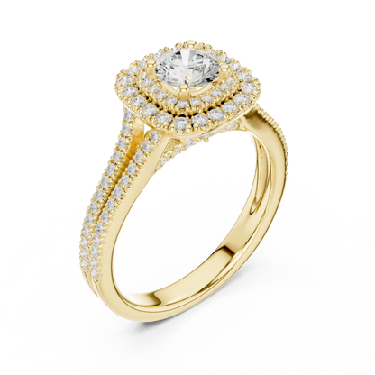 Round Solitaire Lab Grown Diamond Ring