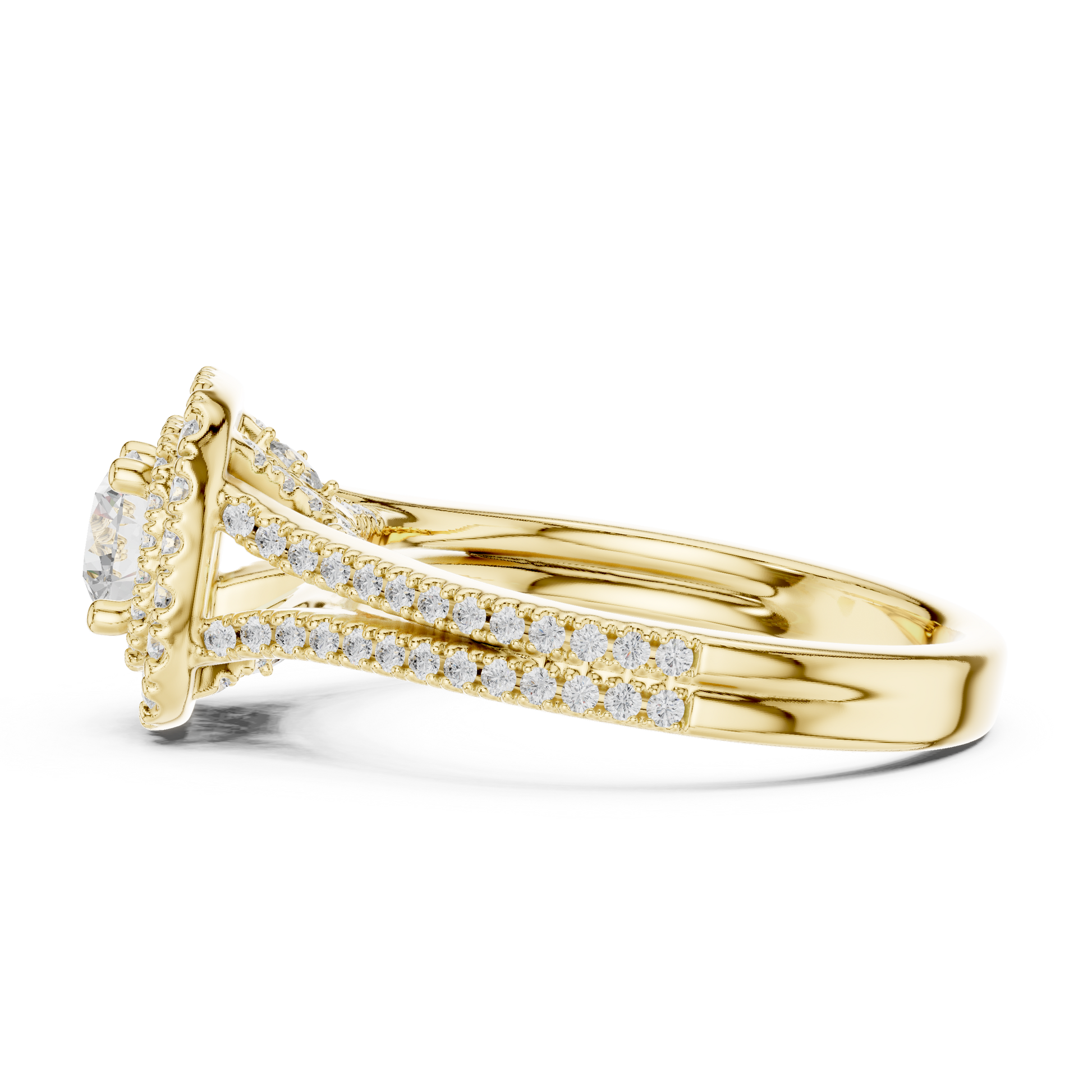 Round Solitaire Lab Grown Diamond Ring