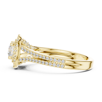 Round Solitaire Lab Grown Diamond Ring