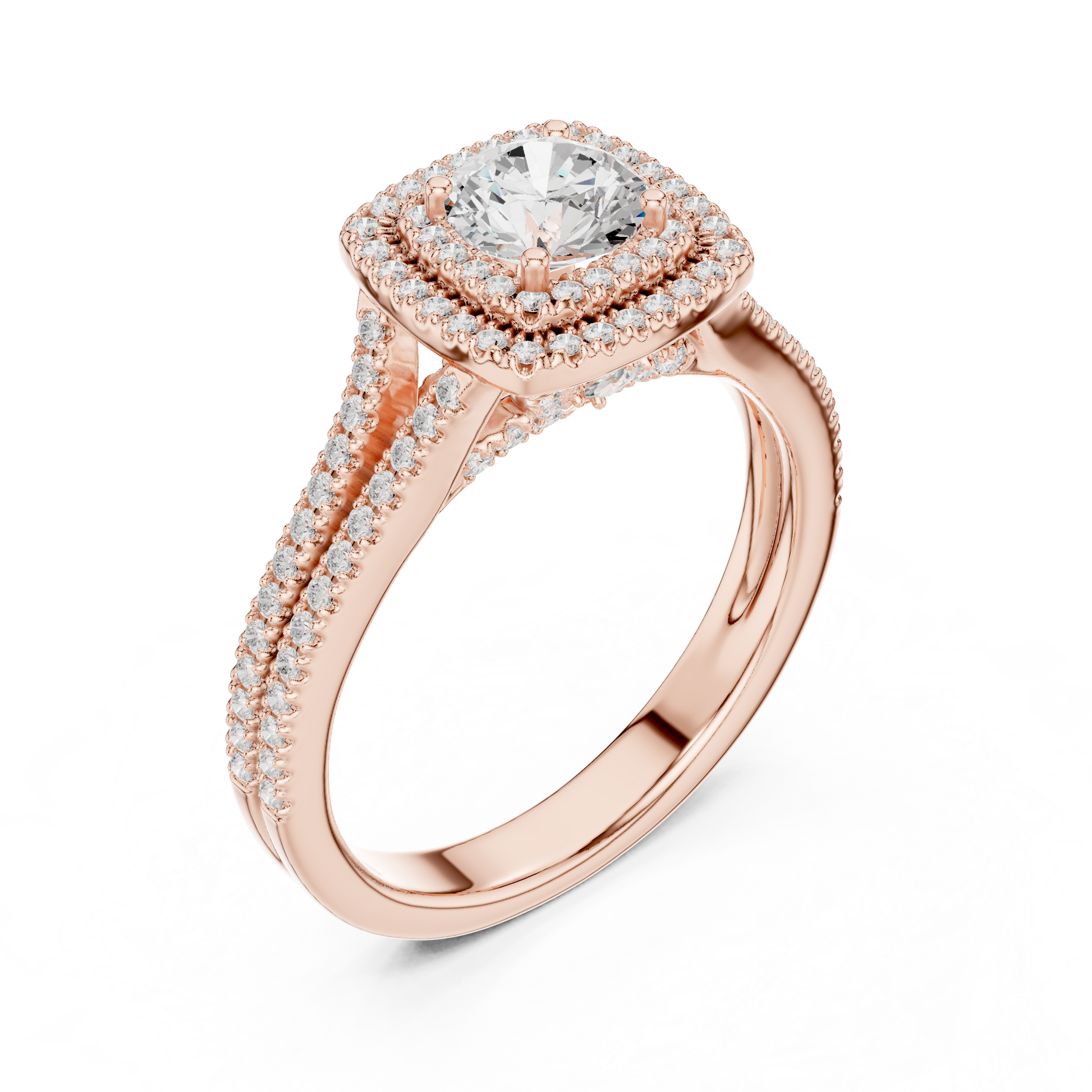 Cushion Solitaire Lab Grown Diamond Ring