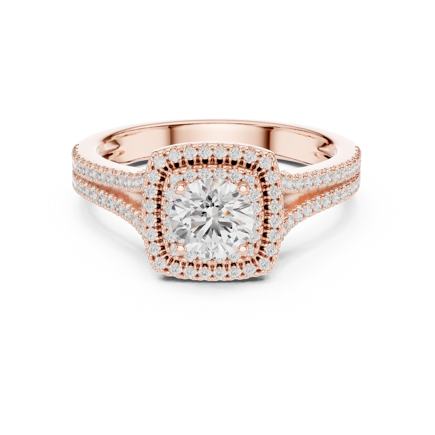 Cushion Solitaire Lab Grown Diamond Ring