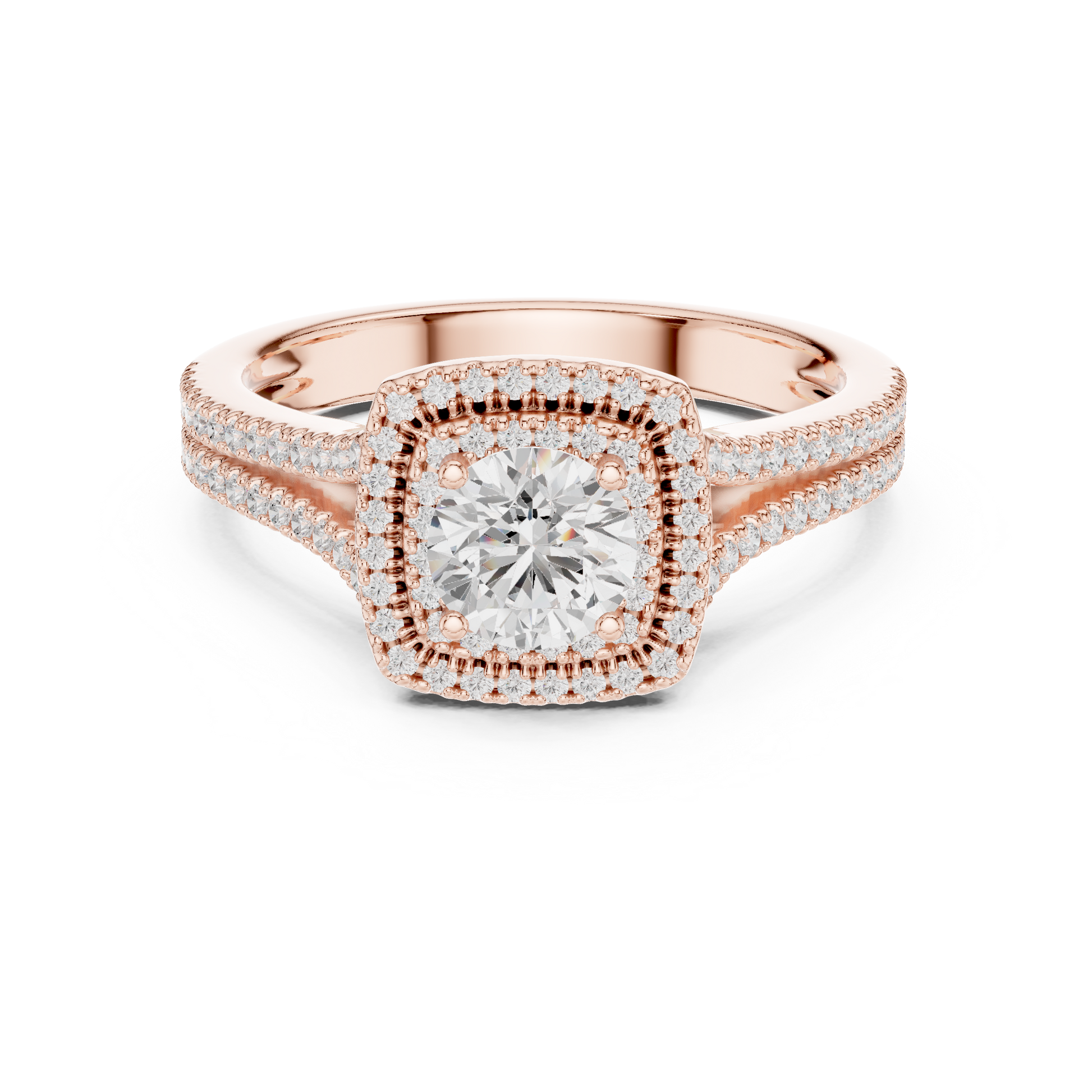 Cushion Solitaire Lab Grown Diamond Ring