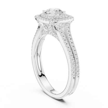 Cushion Solitaire Lab Grown Diamond Ring
