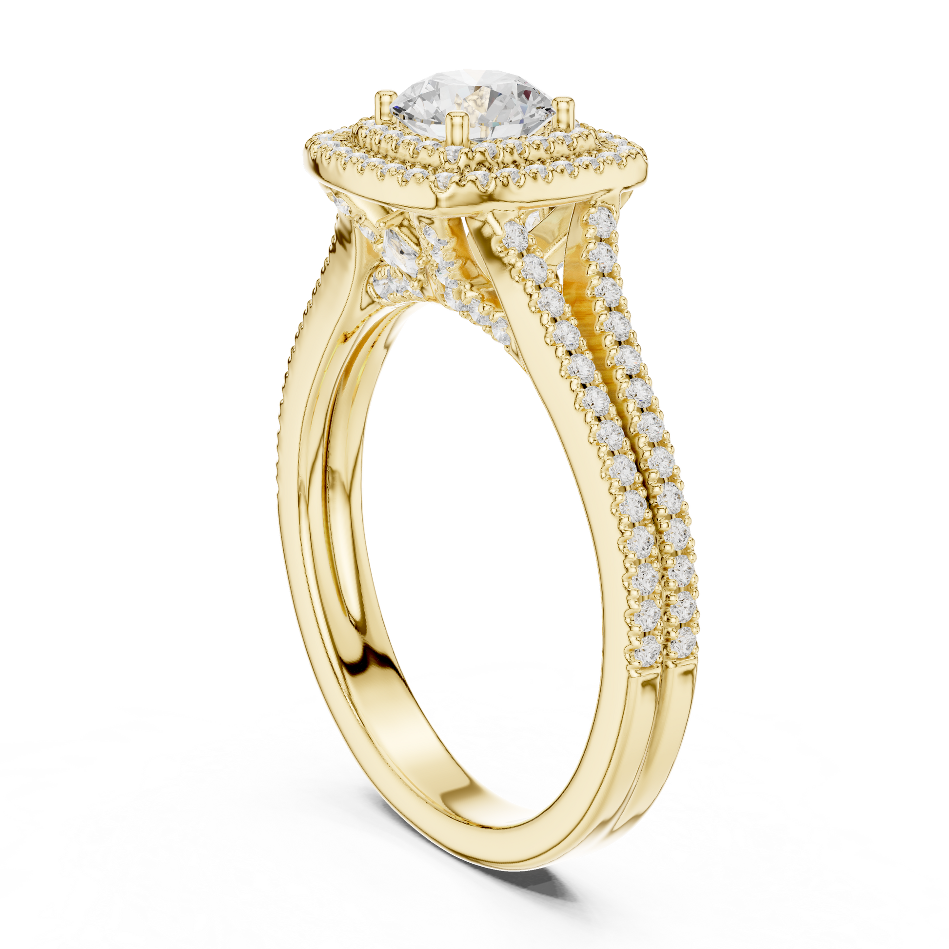 Cushion Solitaire Lab Grown Diamond Ring