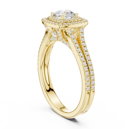 Cushion Solitaire Lab Grown Diamond Ring