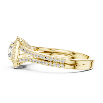 Cushion Solitaire Lab Grown Diamond Ring
