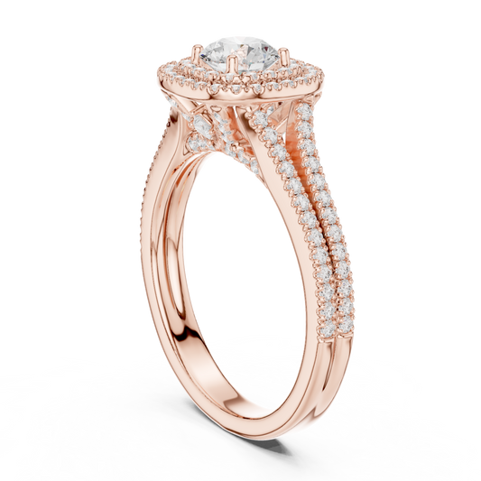 Round Solitaire Lab Grown Diamond Ring