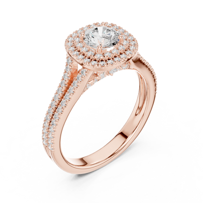 Round Solitaire Lab Grown Diamond Ring